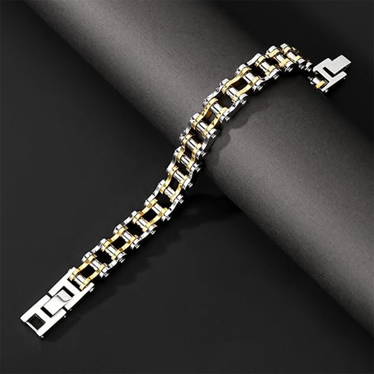 Bike Chain Link Bracelet Stainless Steel Chain Bracelet Christmas