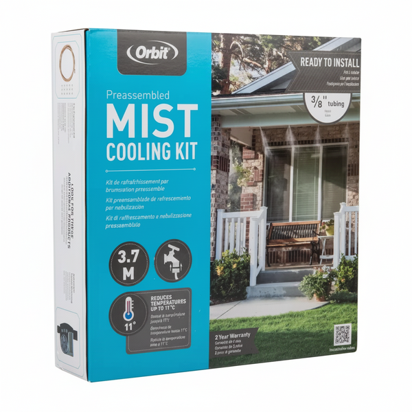 Orbit Outdoor Mist Cooling Kit - 3/8 Inch Tubing, 3.7 Meters