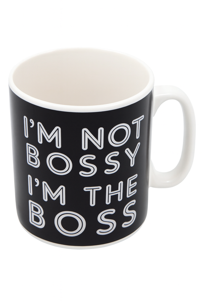 Giant Ceramic Mug - "I'm Not Bossy, I'm the Boss