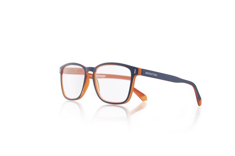 Brentoni Matt orange,orange,blue reading glass