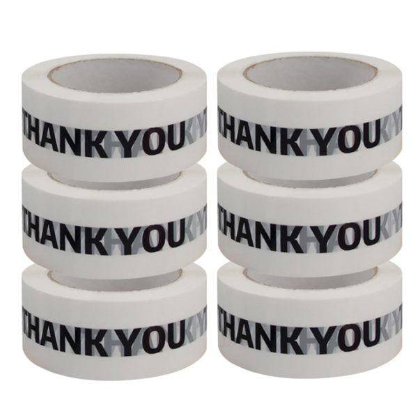 Packaging Tape Duct White &amp; Black 100m Quality Designer Gift Wrap (2 Pack)