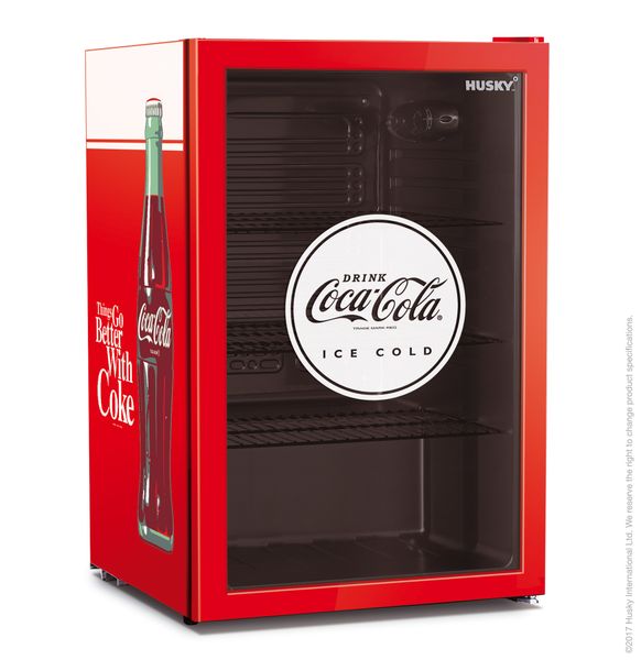 Husky - 130L Undercounter Beverage Cooler | Glass Door | Official Coca-Cola