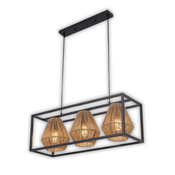 WHL&amp;E D3-27 Black With Wood Dining Lamp