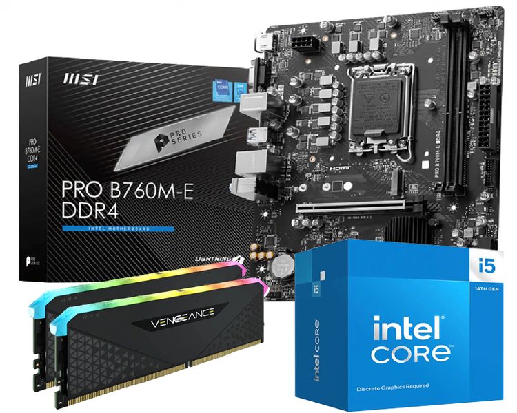 Intel Core i5 14400F PRO B660M-E D4, DDR4 16GB 3600MHz Ram Upgrade Kit