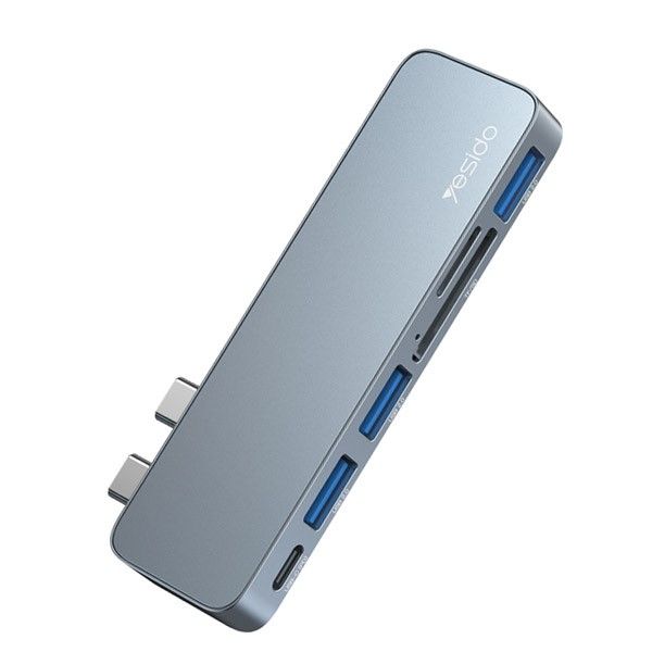 Yesido 6 In 1 Intelligent Hub Adapter - HB10