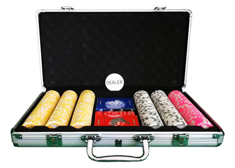 SA Poker Shop Big Denomination Poker Chip Set - 300 Pieces