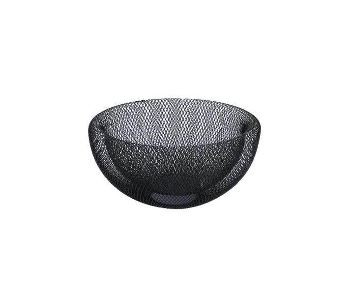 Wire Mesh Fruit Basket - Shiny Black