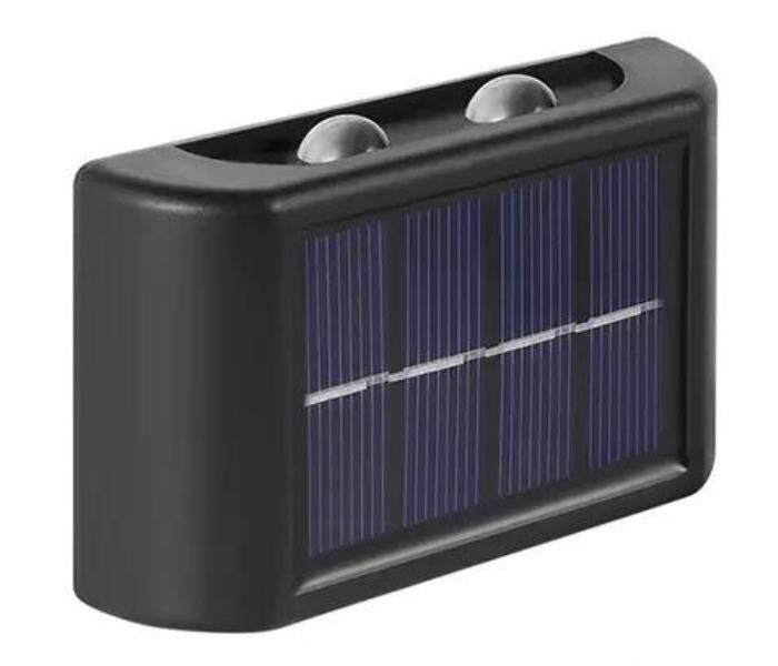 Portable Solar Powered Up &amp; Down LED Outdoor Wall Lights 10LED White