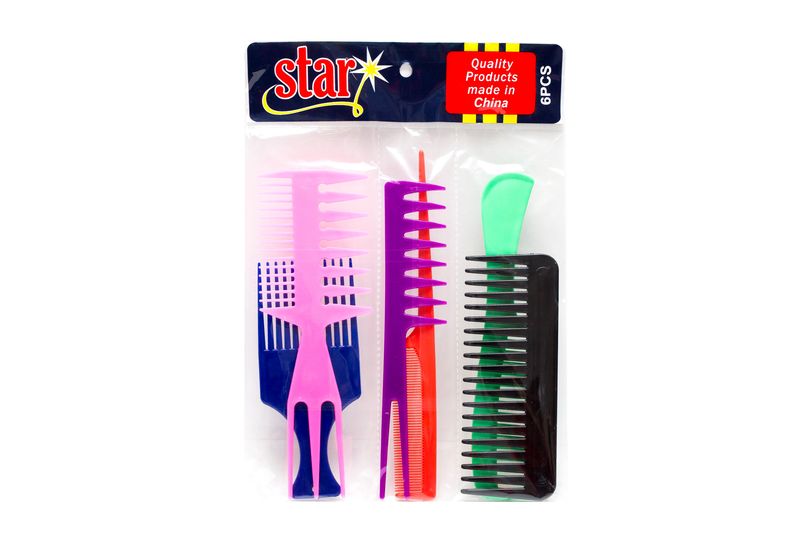 Hair Comb Kit - Pack of 6