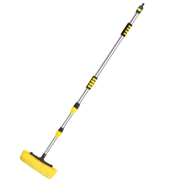 Telescopic Solar Panel Cleaning Broom With Hose Attachment Can pass water