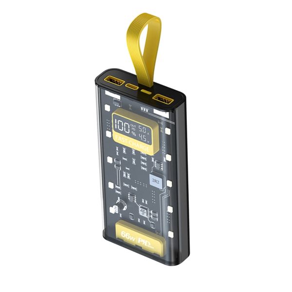 Toolhome - Power Bank 10000mah LCD 22.5W PD - Transparent