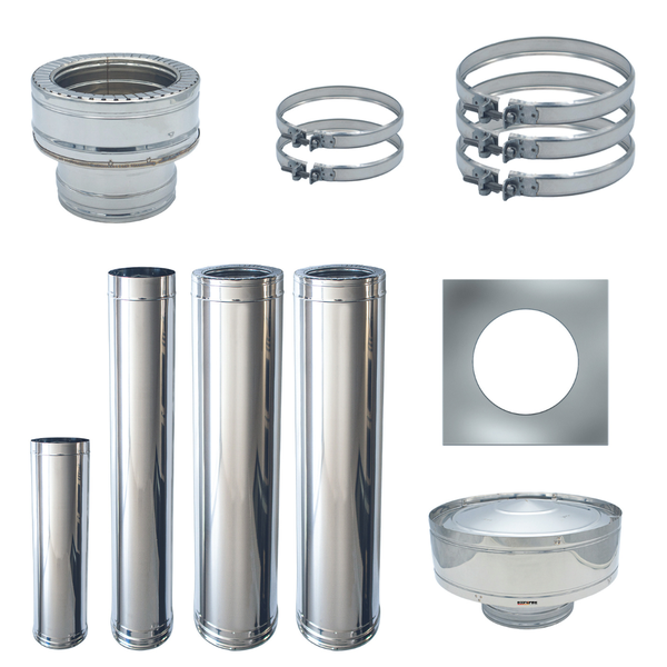 ECONOFIRE 150mm Internal Flue Kit