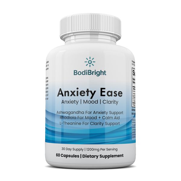 Anxiety Ease - Natural Stress &amp; Mood Support (60 Capsules)