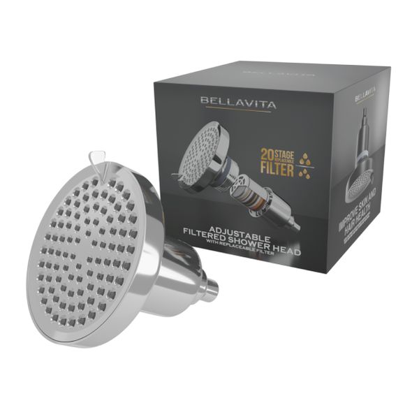 Bellavita Filtered Adjustable Shower Head | 20 Stage Filtration