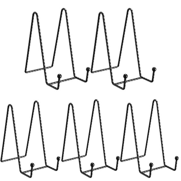 5PCS 4 Inch Decorative Display Stands Plate Holder Table Frame Stand Easel