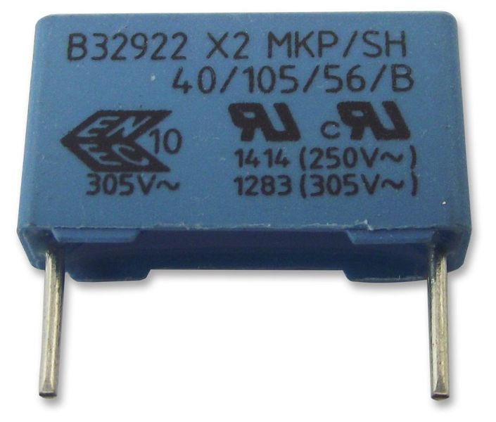 Vishay (B32922C3224M000) Safety Capacitor, 0.22 µF, ± 20%