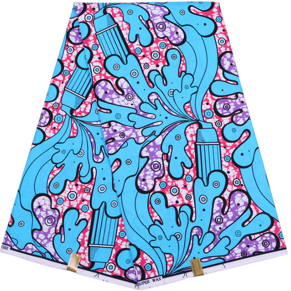 Bubblegum ankara wax fabric