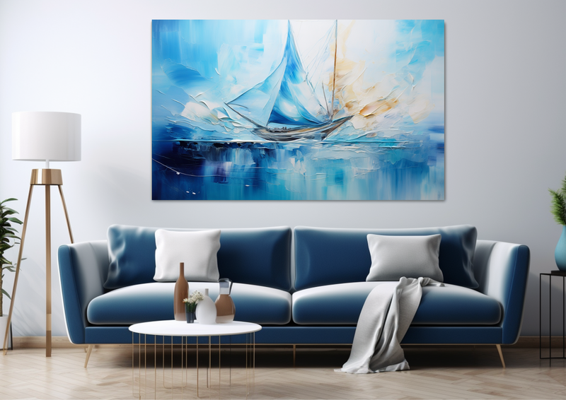 Canvas Wall Art - Oceanic Harmony Abstract - JT0286