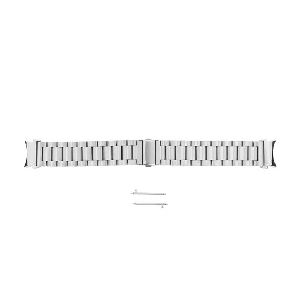20mm Metal Watch Strap Stainless Steel Strap for Galaxy Watch 4 Silver
