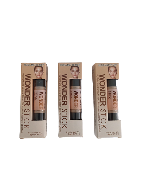 Huda Matte Me Double Sided Highlight And Contour Stick
