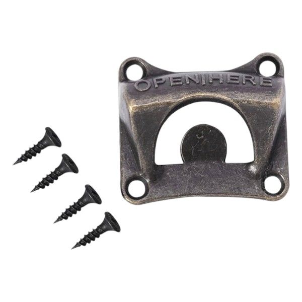 Wall-Mounted Beer Bottle Opener - Brown