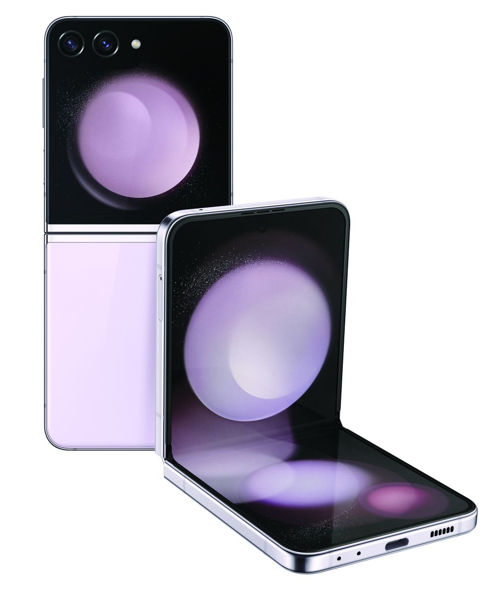 Samsung Galaxy Z Flip 5 256GB Smartphone - Lavender + Samsung 25W Charger