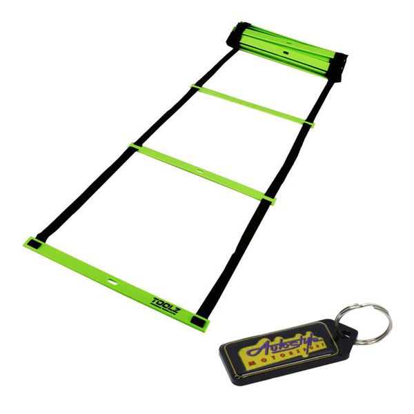 Agility Speed Soccer Exercise Training Ladder - 4 Meter and Gel Key Holder