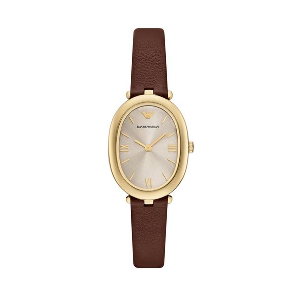 Emporio Armani Sinfonia Brown Leather Womens Watch-AR11708