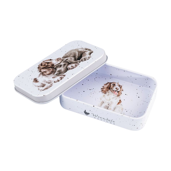 Labrador and Spaniel Mini Tin - "Growing Old Together