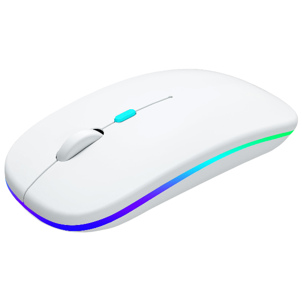 Silent-Clicking Mouse With Anti-Fingerprint &amp; Anti-Slip Scroller - White