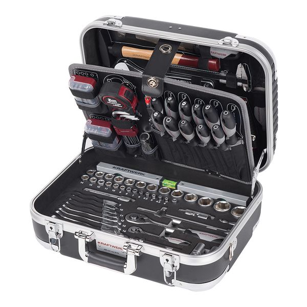 Kraftwerk 170-Piece 1/4" &amp; 1/2" Socket &amp; Combi Spanner Set in ABS Case