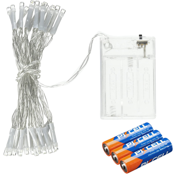 Battery Operated Decorative Christmas Fairy String Lights - Multicolor