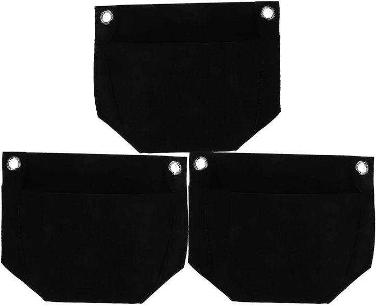 Non-Woven Fabric Hanging Grow Planters For Vegetables And Flowers Black