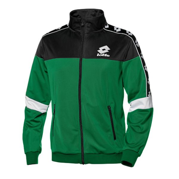 Lotto Men's Athletica Prime Sweat Jacket FZ - Black &amp; Green