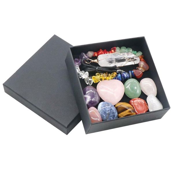 Home Chakra Healing Gemstones Pendant Bracelet Set For Decoration 10 Pieces