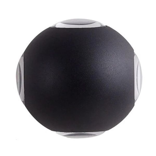 Ewube Outdoor Luxury Modern Style Round 4-Way LED Wall Light