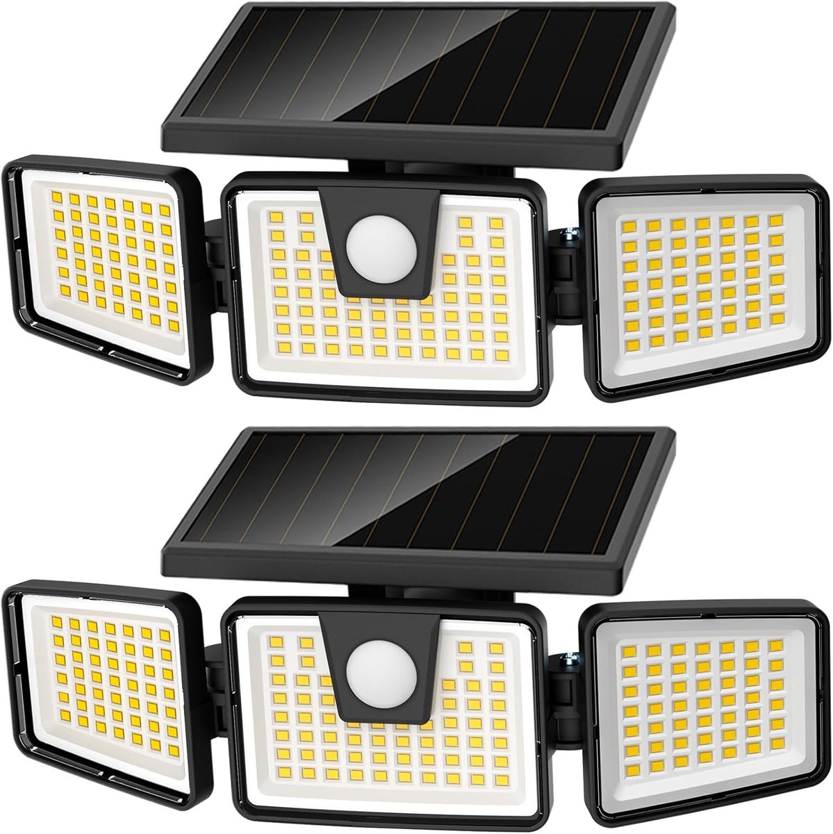 IP65 Waterproof 3 Heads Motion Sensor Solar Light-2PCS