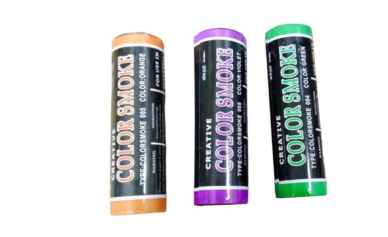 Creative Color Smoke Bomb Grenade - Pack Of 3