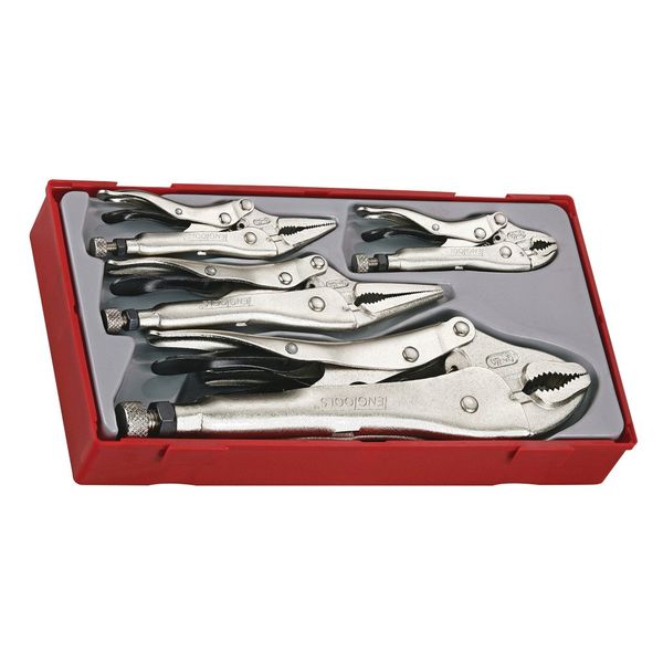 TengTools - Power Grip Pliers Tray (Vice Grip), 5 Pieces - TTVG05