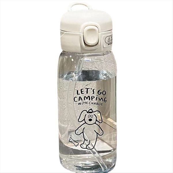 Plastic Water Bottle Water Cup With Straw Large Capacity