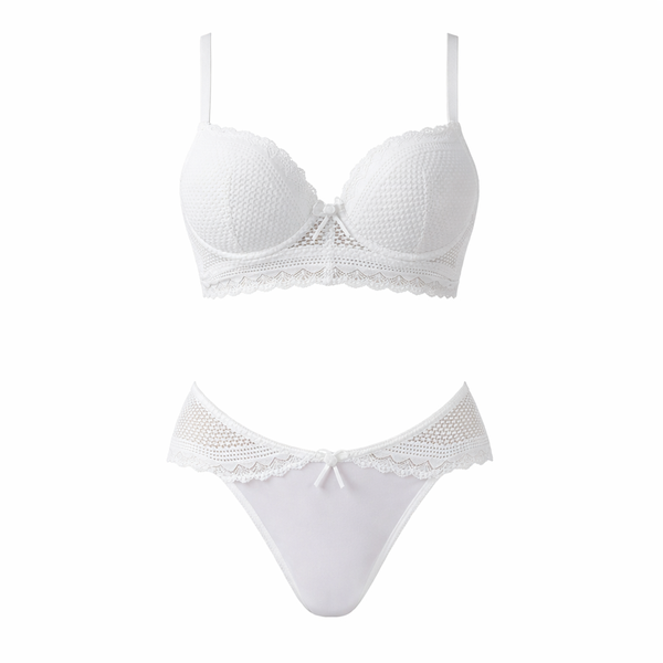 Lace Push-Up Lingerie Set - White