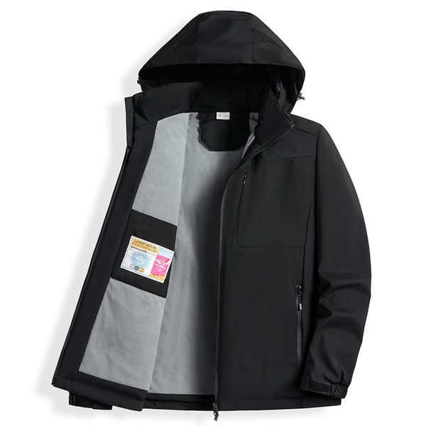 Women's Full-Zip Fleece Jacket Hoodie Winter Waterproof Wind Warm Softshell