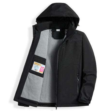 Women's Full-Zip Fleece Jacket Hoodie Winter Waterproof Wind Warm Softshell