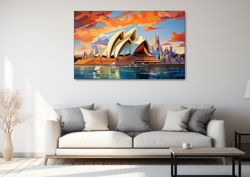 Canvas Wall Art - Architectural Marvels Abstract - HD0017