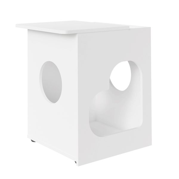 Pet Side Table White