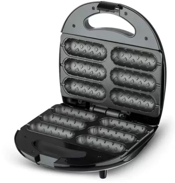 Sokany 6 Slot Electric Hot Dog &amp; Corn Dog Waffle Maker - Non-Stick Plates