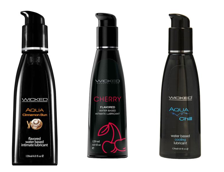 Wicked Adult Sensual Care Aqua Chill w Cherry &amp; Cinnamon Bun Lube Lubricant
