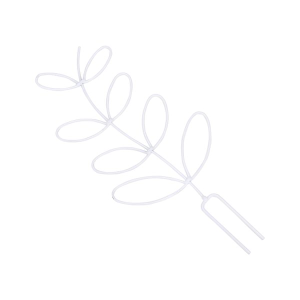White Pointed Plant Trellis image