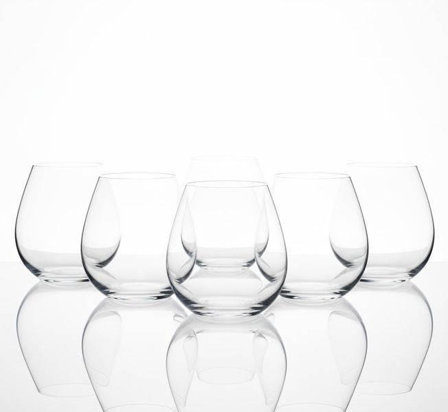 Crane Crystal - Stemless Crystal Burgundy Wine Glass 560ml - Set of 6