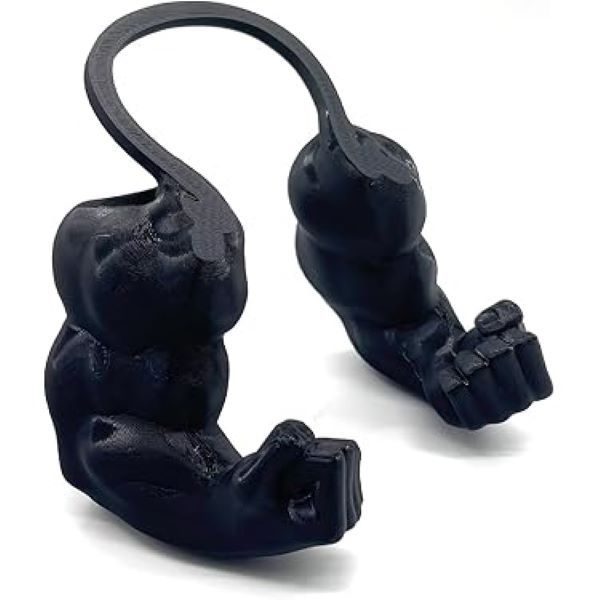 3D Printed Cat Muscle Arm Decoration - Funny Cat Accessory or Novelty Gift